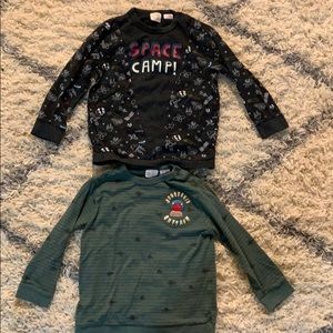 2 Zara Long Sleeved Boy Shirts Size 3/4